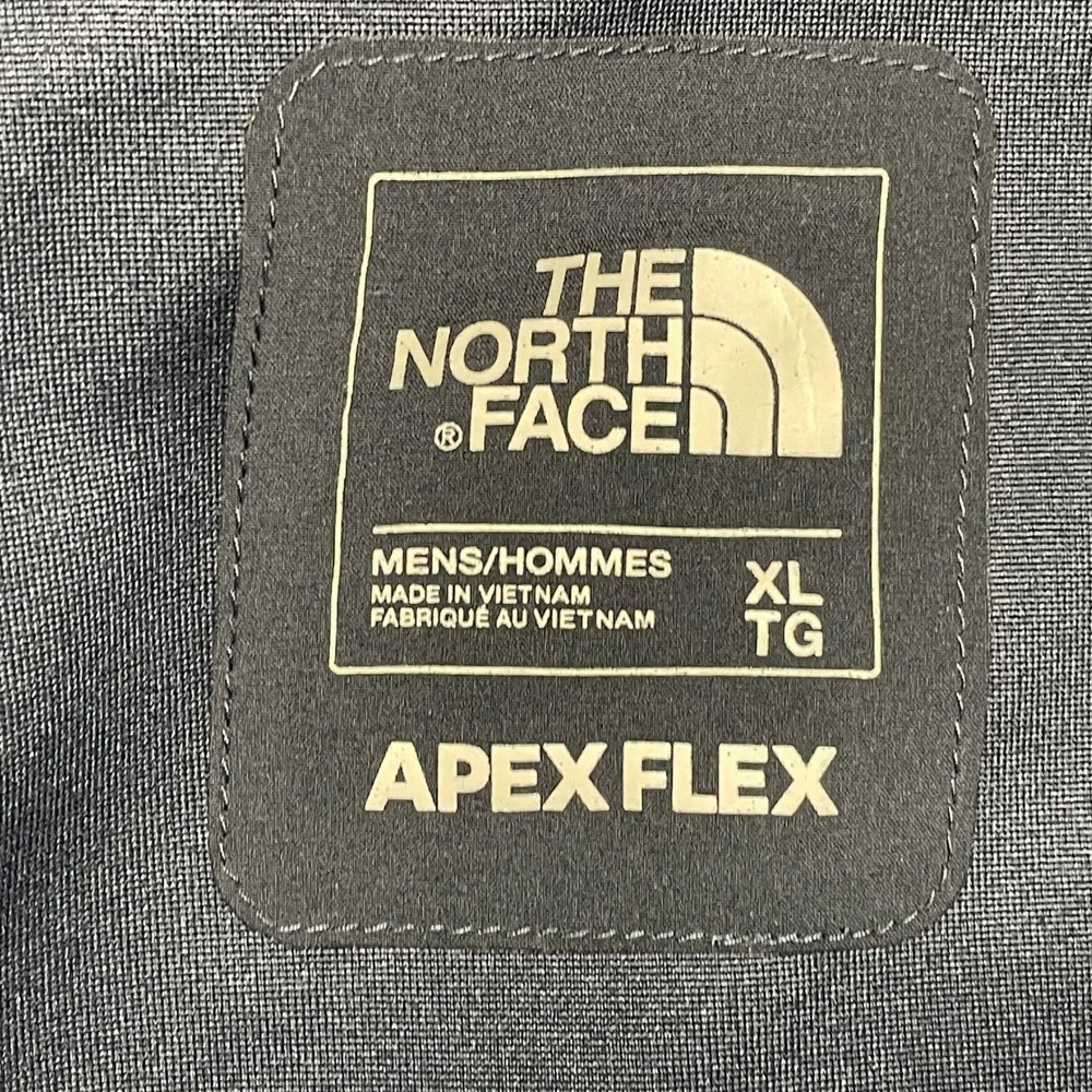 The North Face Apex Flex Jacket Mens‎ XL Navy Blue Hooded Softshell Full Zip